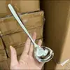 [Explosiones de Sonido al Agitar] Tazón Coreano de Vino de Arroz 304 con Cuchara de Cabeza Grande de Polvo de Tornillo Tazón Binaural de Acero Inoxidable para Snacks del Hogar