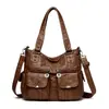 Moda Transfronteriza Bolso de Hombro para Mujer Europeo y Americano de Gran Capacidad Pu Bolso para Mujer al Por Mayor Bolso Tote Cruzado Nuevo Bolso de Mano