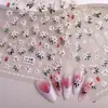 Pegatinas para Uñas con Relieve de Flor de Lirio Cruzado Lote Mixto Múltiples Estilos Flor del Diablo 3D Pegatinas para Uñas DIY Estilo CA