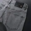 Estilo Fino Primavera e Verão 2026 Novo Jeans Denim de Alta Qualidade com Textura Cinza Cinza Lavado Macio Levemente Elástico Masculino Corte Reto Slim Fit