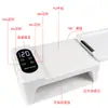 Almohada de Mano Plegable Máquina de Terapia de Luz para Manicura Lámpara de Uñas Portátil de Alta Potencia para Salón de Manicura Lámpara de Horneado de Uñas para Doble Mano de Espacio Amplio