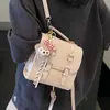 Mochila Estilo Coreano Linda de Dibujos Animados en Relieve para Mujer 2026 Nueva Mochila Pequeña Estilo Universitario Bolso de Hombro Portátil Multifuncional