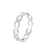 Anillo de acero inoxidable con símbolo infinito, estilo japonés y coreano, con personalidad creativa y temperamento combinable para hombres y mujeres.