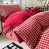 Juego de gasa dulce de burbujas de alto peso, estilo minimalista con pliegues texturizados, ropa de cama suministrada a granel desde la fábrica de origen