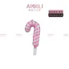 Nova Decoração de Natal Balão de Filme de Alumínio Arranjo de Decoração de Feriado Biscoito de Gengibre Vara de Seda Dourada Molde de Alumínio Balão Atacado