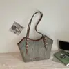 Bolso Tote de Lunares para Mujer 2026 Nuevo Estilo de Moda Verano Casual Versátil para Viajar Bolso de Hombro Único Gran Capacidad Bolso de Mano