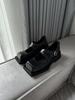 Sapatos Mary Jane Femininos Quadrados Novos Salto Grosso Couro Retro Fosco Fivela Cruzada Boca Rasa