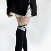 Algodón Puro Lolita Cinta Ancha de Encaje Pueblo Dulce Deseo Puro Calcetines de Primavera para Mujer Calcetines Lolita