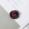 Nuevo Estilo Coreano Hecho a Mano Borde Quemado Flor DIY Accesorios para el Cabello Tocado Flor de Satén Mate Accesorios para Ropa Venta al por Mayor