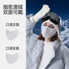 Mascarilla cálida de forro polar australiano de doble cara para invierno para mujer, adecuada para ciclismo al aire libre, a prueba de viento, a prueba de polvo, transpirable, con protección ocular, personalizable