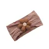 Europa y Estados Unidos accesorios para el cabello nuevos transfronterizos para niños banda para el cabello de algodón para bebé con flor de cinco pétalos diadema de nailon elástica suave para bebé