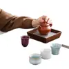 Cinco Hornos Famosos, Tazas de Té Culturales y Creativas de la Ciudad Prohibida, Tazas de Maestro de Gama Alta, Juego de Caja de Regalo, Regalos para Personas Mayores y Clientes, Recuerdos con Logo