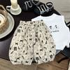Verão Novo Infantil Meninos e Meninas Calças Capri Estilo Coreano Moda Casual Tendência Calças de Bebê