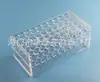 Suporte para tubos de ensaio transparente suporte para coleta de sangue 2ml 5ml 10ml 50 100 furos material acrílico vidro orgânico