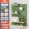 Estante de pared de madera maciza con tablero perforado para almacenamiento de herramientas de café, estante de exhibición de accesorios popular para rincón de café