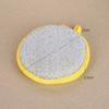 Esponja Redonda Dupla Face para Limpeza Doméstica de Cozinha, Esponja Absorvente, Pano de Lavar Louça, Esponja de Aço, Disponível para Dropshipping