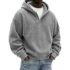 Europa Transfronteiriça Outono Nova Roupa Masculina Moletom com Capuz Listrado Cor Sólida Manga Longa Moda Masculina Casual Esportivo Solto Outer