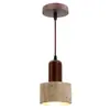 Lámpara de araña LED retro de tres cabezas para mesita de noche de dormitorio de piedra translúcida millennial, colgante pequeño retro para vestíbulo, comedor, isla