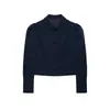 Moda callejera casual europea y americana transfronteriza 2026 blazer de un solo botón con pliegues en el hombro A670175