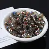 Perlas de cristal de 8 mm de alta transparencia y brillo, hechas a mano, accesorios de joyería para bricolaje, cadena para teléfono móvil, pulsera, material decorativo.