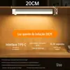Luz de LED Inteligente de Carregamento Sem Fio com Sensor de Corpo Humano para Escada Corredor Armário Tira de Luz Tira de Luz de Armário Luz Noturna