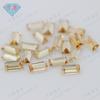 Huagang Gema Rectangular Ángulo Recto Coche Color Plano Zircón Corindón Nano Cristal Afilado Gema Sintética Piedra Nuda Pequeña Escalera Recta