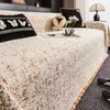 Funda de Sofá de Medio Terciopelo Anti-rayaduras, Toalla Gruesa para Sofá de Pieza Completa, Hogar Romántico, Funda de Sofá de Cobertura Total