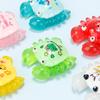 Pequeño cangrejo luminoso de Sanrio, accesorios hechos a mano para manualidades, adornos de simulación con sonido de vibración para tocar, pequeños regalos para estudiantes al por mayor