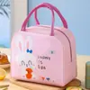 Nueva bolsa de almuerzo con dibujos animados, lonchera, linda bolsa aislante para mascotas, lonchera escolar, bolsa de hielo para almacenamiento de viaje