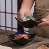 Vajilla Japonesa Transfronteriza Plato para Sushi Sashimi Plato Cuadrado Profundo Plato para Comida Postparto Comercial B&B Plato para Restaurante Especializado Plato para Platos Fríos