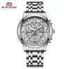 Reloj de pulsera de acero AliExpress transfronterizo, reloj impermeable para hombre, reloj con calendario, reloj de cuarzo simple para negocios, fábrica mayorista