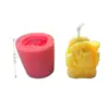 Venta Caliente Transfronteriza Molde de Silicona de Dos Papá Noel Yeso Aromaterapia Vela Abrasivos de Silicona Molde Decorativo DIY