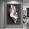 Pintura Decorativa de Piso de Sala de Estar Moderna Casual Relieve Estéreo Fondo de Sofá Mural Colgante de Entrada