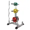 Estante de Exhibición para Mancuernas con Agujeros Grandes para Mancuernas y Agujeros Pequeños para Discos de Mancuernas, Adecuado para Gimnasio y Equipo de Fitness en Casa, Estante de Almacenamiento para Discos de Mancuernas