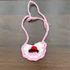 Ropa para Muñecas de 10 cm Ganchillo Hecho a Mano Oso Autocrítico Serie Kt Babero Babero para Saliva Accesorios para Muñecas de Algodón Ropa al por Mayor