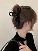 Grampo de cabelo fosco cor de café de alta qualidade, grande, versátil, faixa de cabeça, parte de trás da cabeça, grampo de tubarão, acessório de cabelo elegante
