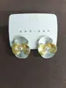 Aretes Flor de Perla Goteo de Aceite Aguja Plateada, Aretes Nuevos Simples y de Moda Estilo Ins, Aretes de Lujo Ligero de Alta Gama al por Mayor