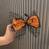 Tiara Infantil de Halloween Transfronteiriça Laço Laranja Presilha de Cabelo Acessórios de Cabelo de Bruxa Engraçados Desenho Animado Faixa de Cabelo para Meninas