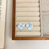 Diseño de Nicho Estilo Medieval Elegantes Pendientes de Flores Coloridas Puros Pendientes para Mujer Nuevos Versátiles Pendientes de Lujo Accesible