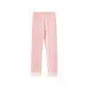 Wuli Bu Yi [Processamento Personalizado] Calças Casuais Femininas de Retalhos com Renda na Barra, Elásticas, Slim Fit, para Primavera e Outono
