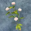 Flores Artificiales de Peonía de 4 Cabezas en Colores Otoñales Más Vendidas de Amazon para Decoración del Hogar y Bodas, Adornos de Flores Falsas Transfronterizos al por Mayor
