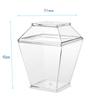 Tazas Cuadradas Transparentes de Mousse Seleccionadas Cuidadosamente, Vasos de Viruta, Vasos para Tiramisú, Vasos Desechables de Plástico, 7 oz para Llevar