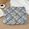 Cojines Populares Tejidos a Mano, Decoración Moderna Sencilla para el Hogar Sala de Estar Cojines Cuadrados de Color Sólido para Sofá Envío Directo