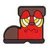 Diapositivas para zapatos de equipo de bomberos de dibujos animados, accesorios para zapatos, decoraciones de zapatos tipo zueco de goma blanda de PVC, zapatos de jardín para niños, hebillas de zapatos DIY, transfronterizo
