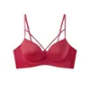 Sujetador push-up sexy con copas de pico profundo de 6 cm para pechos pequeños y planos, sin copa vacía, para niñas