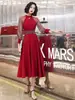 Vestido de Noche Elegante 2026 para Mujer, Vestido Largo de Manga Larga de Primavera para Fiesta, Vestido Largo Noble de Manga Larga para Mujeres Menudas, Vestido de Gala para Reunión Anual