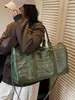 Bolso tote de gran capacidad para mujer, nuevo estilo otoño/invierno, bolso de tela, estilo europeo y americano, diseño de cuadros retro con bloques de color, se puede llevar debajo del brazo o como bolso de hombro