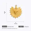 Pingentes de Joias Transfronteiriços Pingentes de Colar de Aço Inoxidável Pingentes de Joias Artesanais DIY de Luxo Leve Banhados a Ouro 18K Pingentes Versáteis
