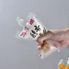 Bolsa com Bico para Leite de Soja Pronta, Leite de Soja Rico para Café da Manhã, Bolsa Autoportante para Levar, Bolsa Portátil Descartável, Bolsa a Vácuo de Grau Alimentício