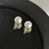 Brincos de Clipe para Velas de Mosquito para Mulheres Sem Orelhas Furadas, Brincos de Pérola de Alta Qualidade, Brincos Estilo Francês Atacado, Luxo Leve Ins, Simples e Elegante